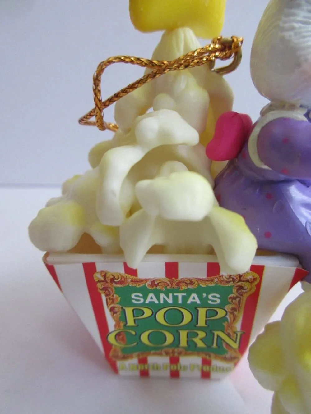 Trim A Home Christmas Tree Ornament Mouse Stringing Santa's Popcorn Kmart 1996